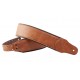 CUREA CHITARA RIGHTON! Smooth Light Brown Leather Bass Strap