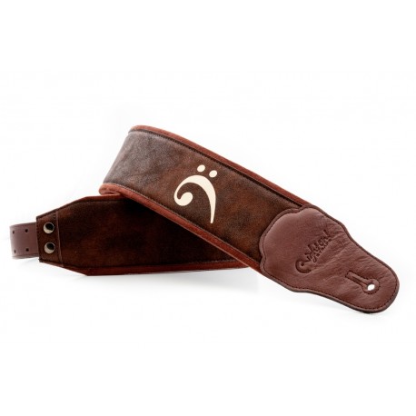 CUREA CHITARA RIGHTON! Fakey Brown Bass Strap