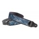 CUREA CHITARA YAMAHA PAISLEY VELVET-70 BLUE GUITAR STRAP