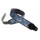 CUREA CHITARA YAMAHA PAISLEY VELVET-70 BLUE GUITAR STRAP