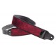 CUREA CHITARA YAMAHA PAISLEY VELVET-60 RED GUITAR STRAP