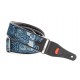 CUREA CHITARA YAMAHA PAISLEY VELVET-60 BLUE GUITAR STRAP