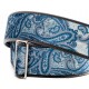 CUREA CHITARA YAMAHA PAISLEY VELVET-60 BLUE GUITAR STRAP