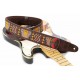 CUREA CHITARA YAMAHA AZTECA BROWN GUITAR STRAP