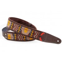 CUREA CHITARA YAMAHA AZTECA BROWN GUITAR STRAP