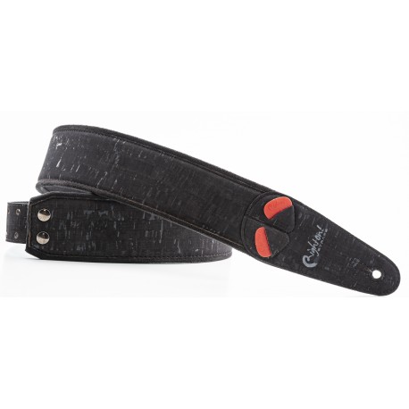 CUREA CHITARA YAMAHA CORK BLACK GUITAR STRAP