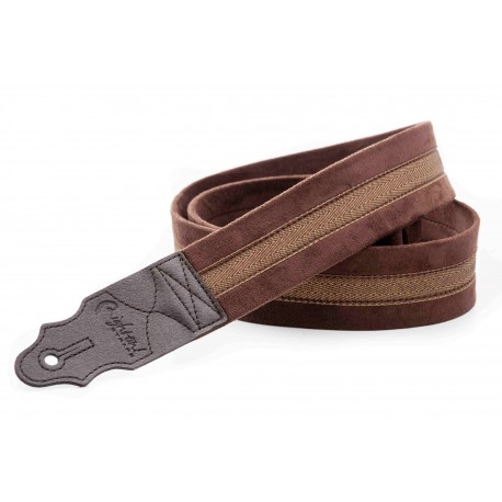 CUREA CHITARA YAMAHA PLAIN BROWN GUITAR STRAP