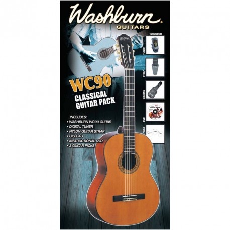 SET CHITARA CLASICA WASHBURN WC90PAK