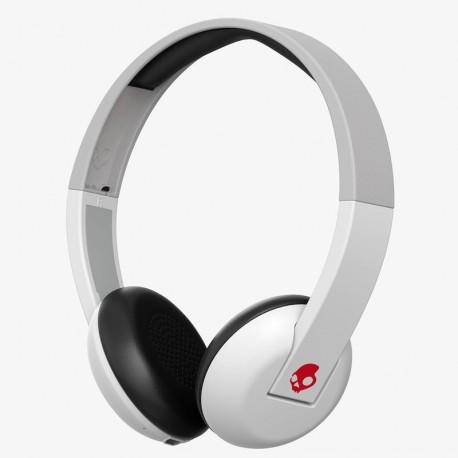 CASTI AUDIO SKULLCANDY UPROAR WHITE GRAY RED