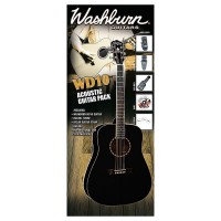 SET CHITARA ELECTRO-ACUSTICA WASHBURN WD10CEB PACK